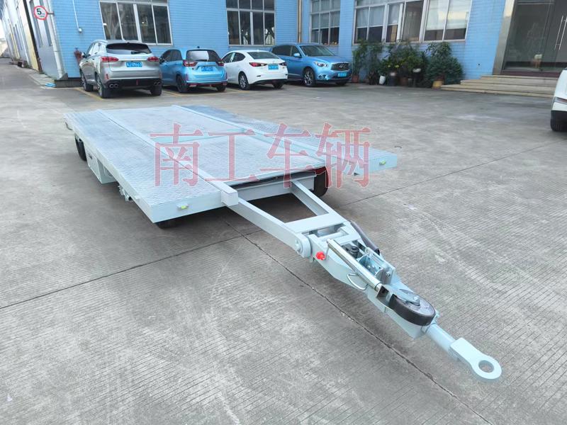 6噸牽引式船舶艏段轉(zhuǎn)運(yùn)工具平板拖車(chē)