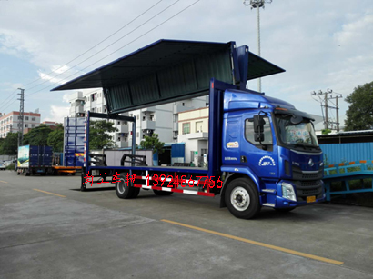 飛翼式車箱改裝，內(nèi)置汽車尾板組裝4I.jpg