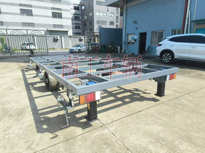 7噸骨架式ATV平板拖車(chē) 2輪灰色工具拖車(chē)3I.jpg