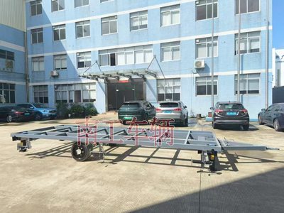 7噸骨架式ATV平板拖車(chē) 2輪灰色工具拖車(chē)4I.jpg
