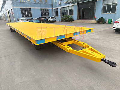 30噸重型12米牽引平板拖車(chē)橙色I(xiàn).jpg