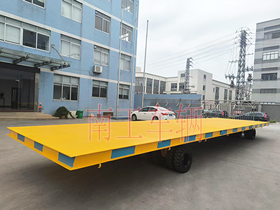 30噸重型12米牽引平板拖車(chē)橙色2I.jpg