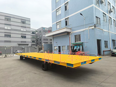 30噸重型12米牽引平板拖車(chē)橙色3I.jpg