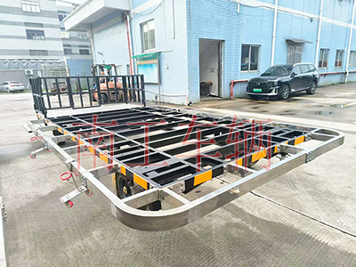 4噸小護(hù)欄帶不銹鋼掛件牽引平板拖車(chē)2I.jpg